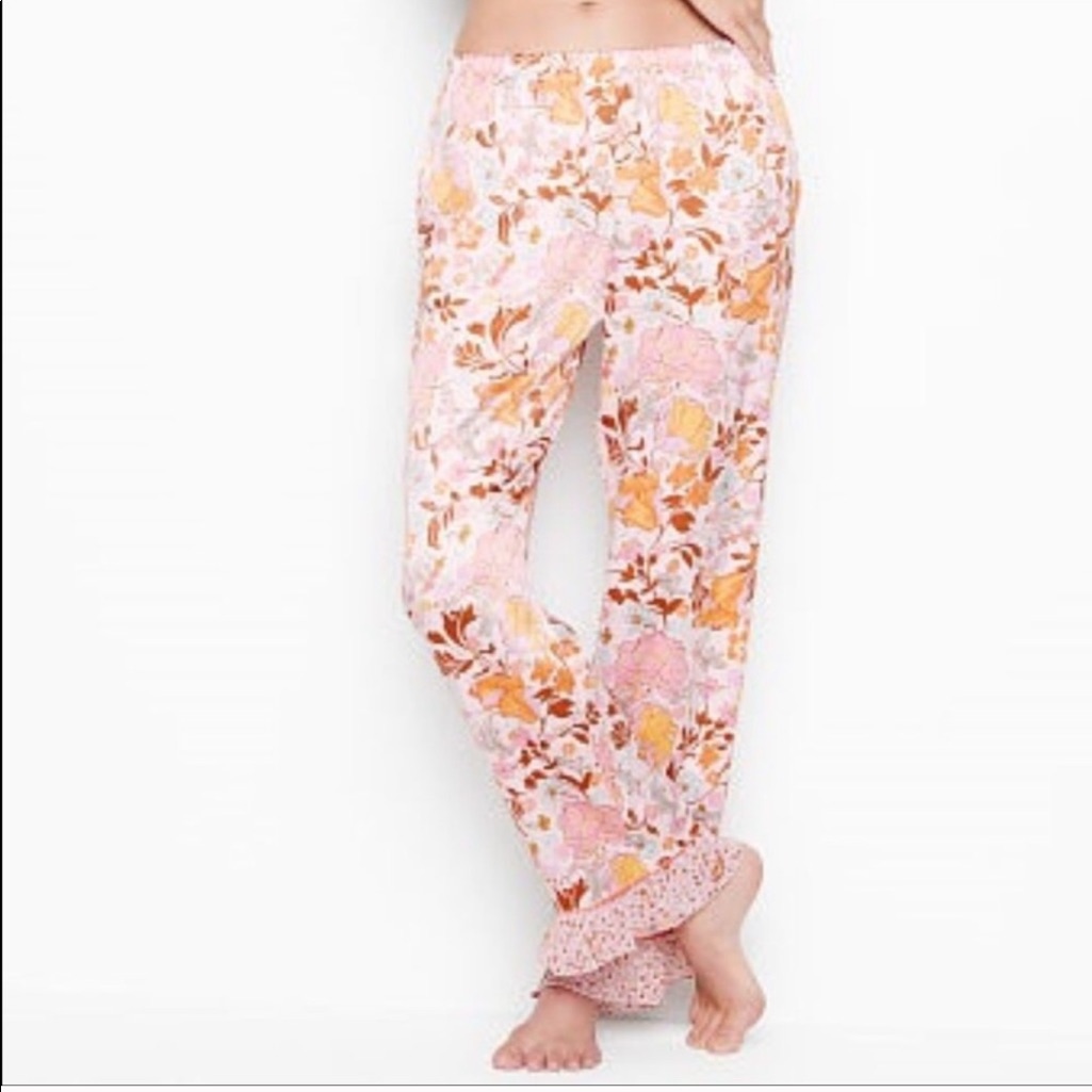 Victoria’s Secret Satin Pajama Pants Floral New